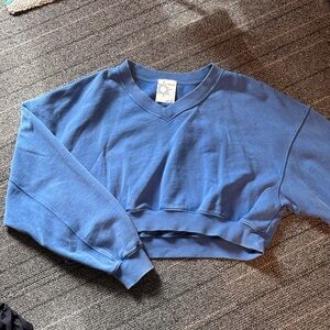 SOLD - Blue Arie Offline Cropped Shirt